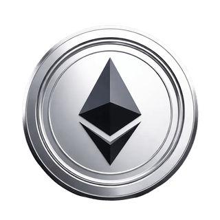 Schwebende Grafikkomponente mit dem Ethereum (ETH)-Coin
