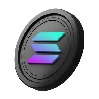 Solana (SOL)-Coin wird neben dem Hero-Banner-Bereich dargestellt